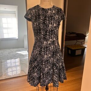 Elegant Black and White Women's Dress